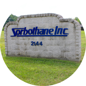 Sorbothane headquarters sign in Kent Ohio