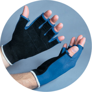 Anti-vibration gloves made with Sorbothane