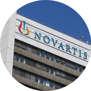 Exterior of the Novartis building