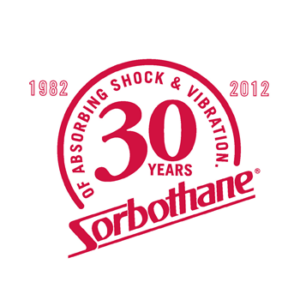 Sorbothane 30 year anniversary logo