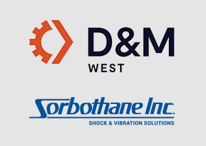 D&M West 2024 logo and Sorbothane logo
