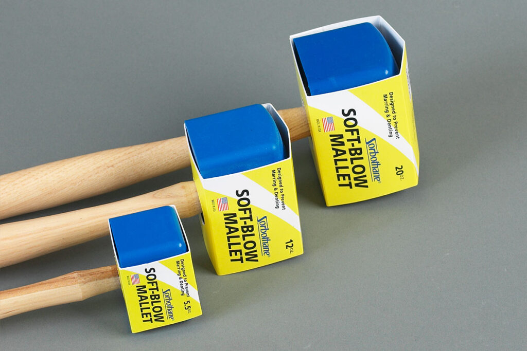 Sorbothane's Soft Blow Mallets come in three sizes to fit any project