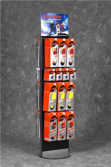 display rack of sorbothane show insoles