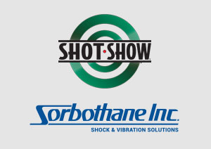 SHOT Show and Sorbothane logos