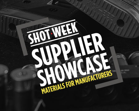 Shot Week Supplier Showcase logo over Kick-Eez products