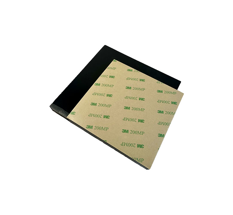 12x12 sheet of sorbothane sheet stock with adhesive backing