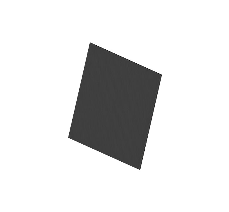 Rendering of a 7x7in piece of Sorbothane sheet stock