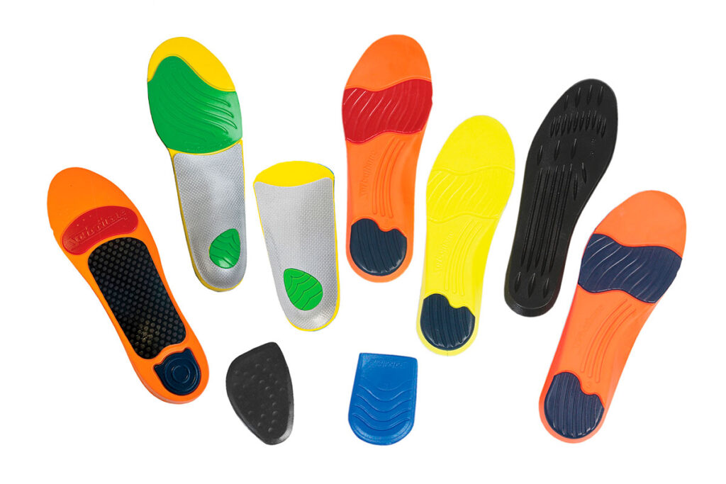 A collection of Sorbothane Insoles