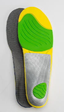 yellow and green ultra plus shoe insole